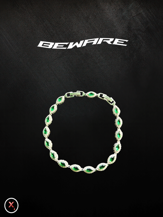 Emerald Green Hex-Bracelet