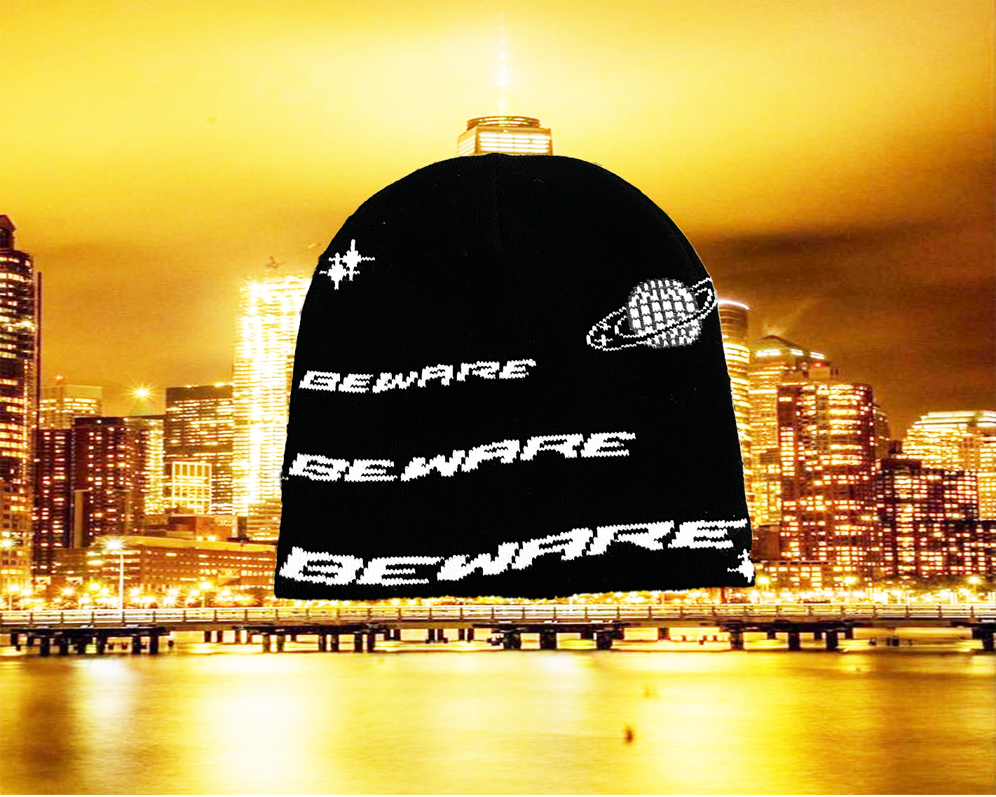 Satin-Lined Beanie- Cautious yellow