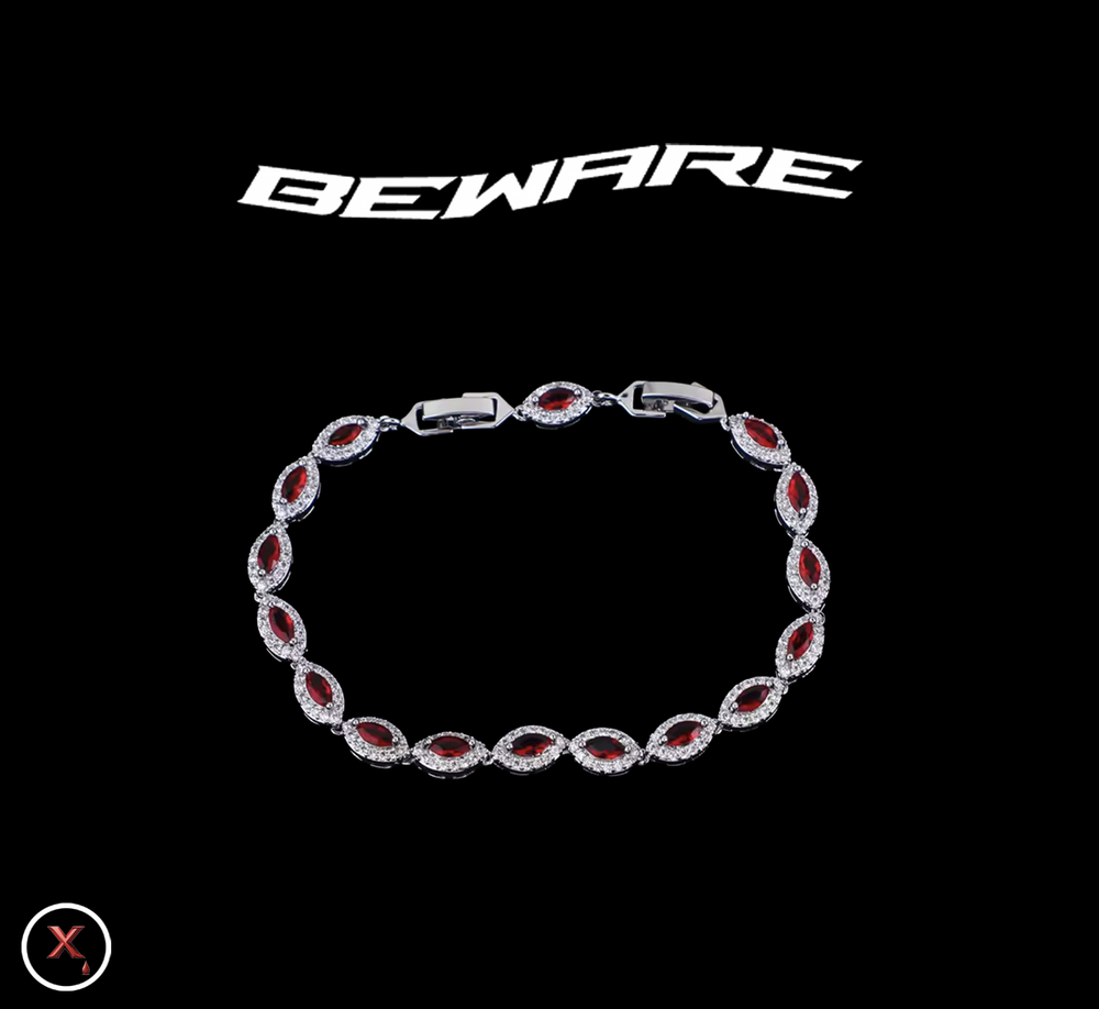 Bloody Ruby Hex-Bracelet