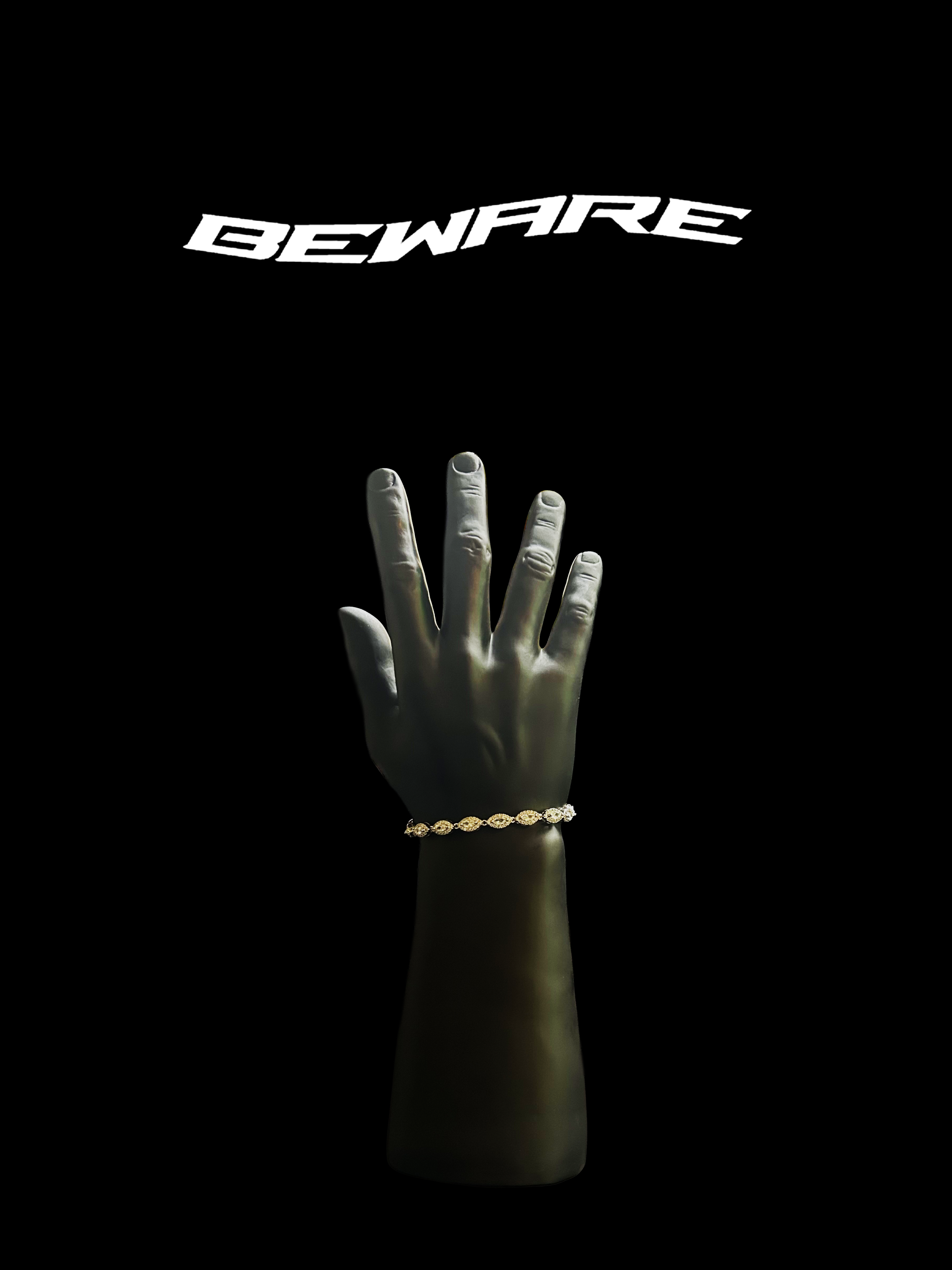 Crystal Clear Hex-Bracelet