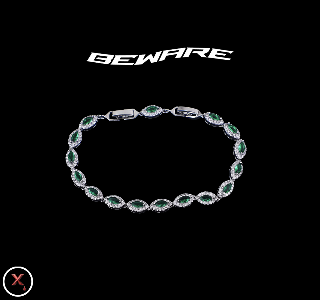 Emerald Green Hex-Bracelet