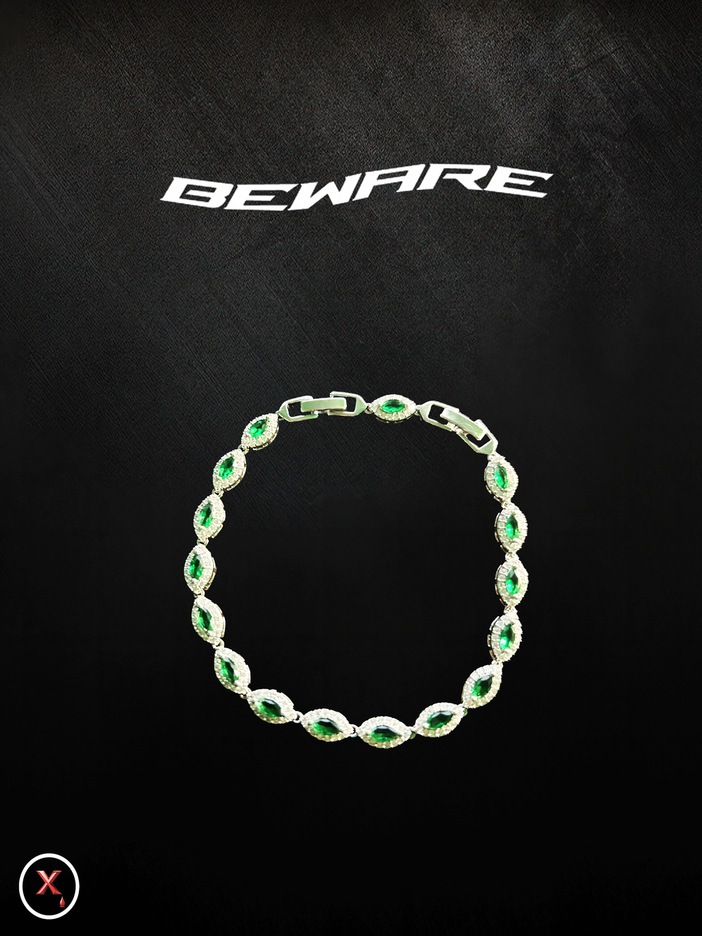 Emerald Green Hex-Bracelet