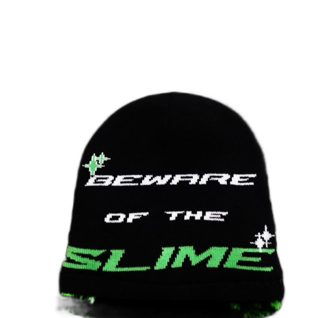 Satin- Lined Beanie- SLIME GREEN