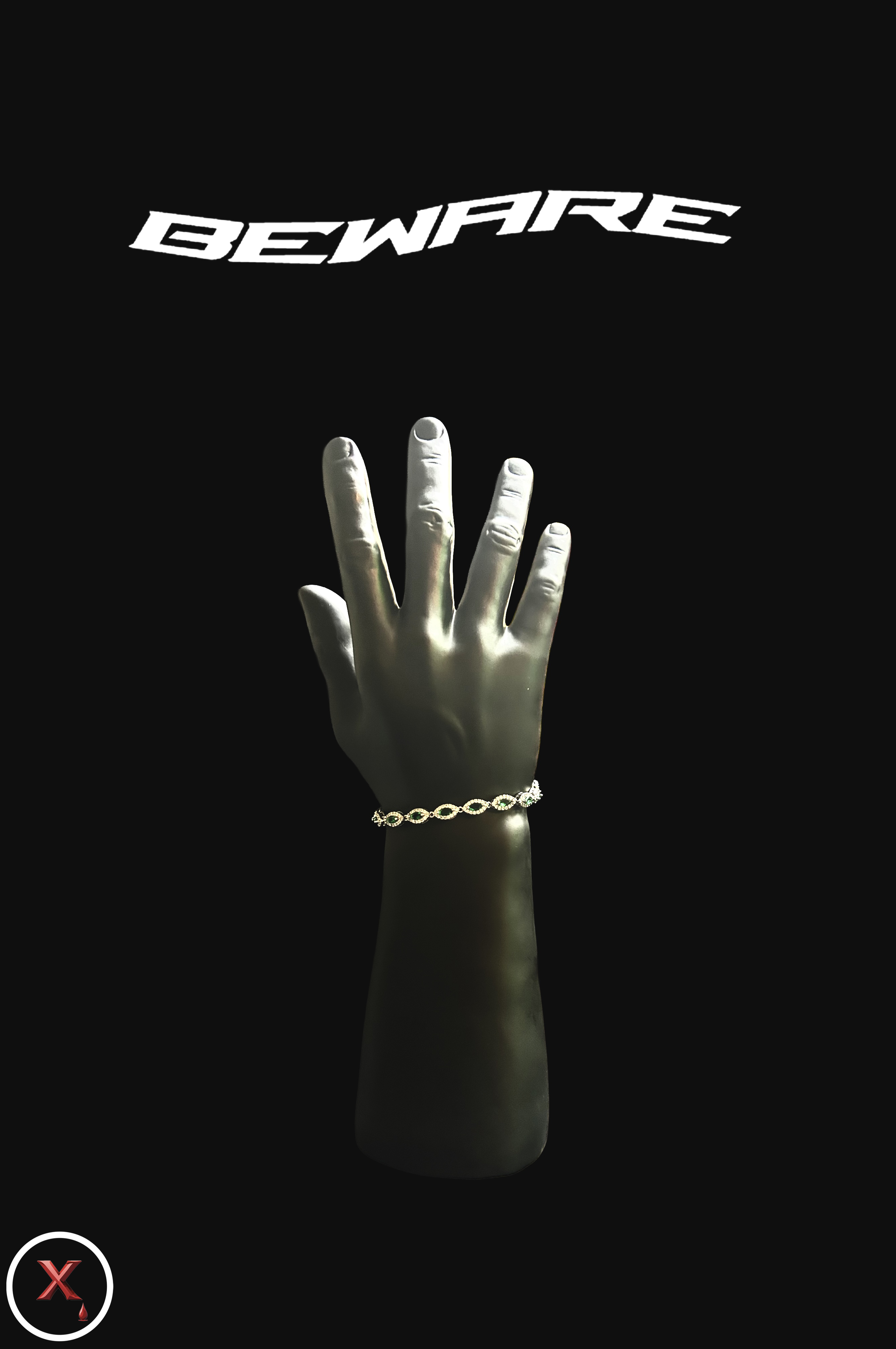 Emerald Green Hex-Bracelet