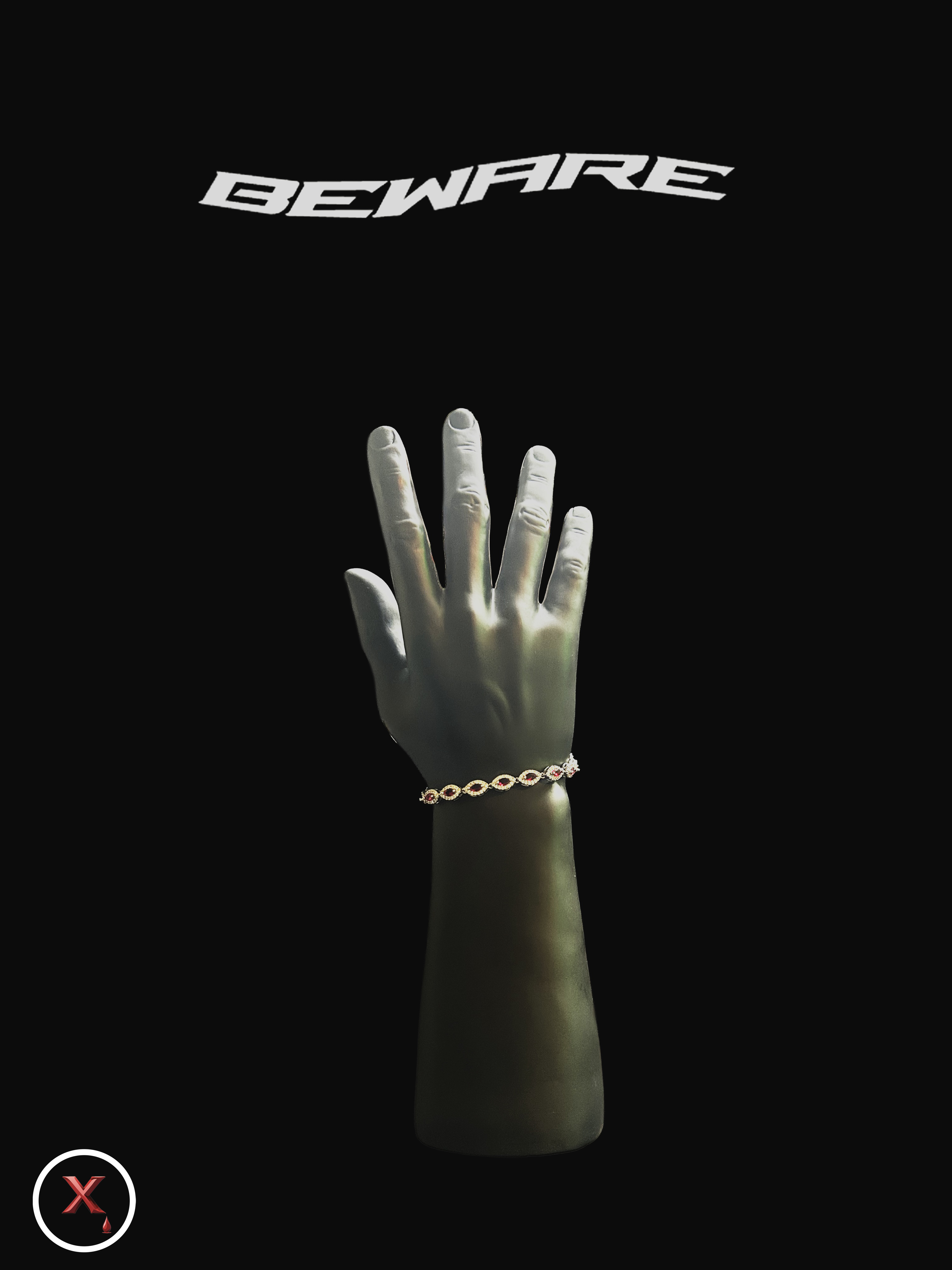 Bloody Ruby Hex-Bracelet