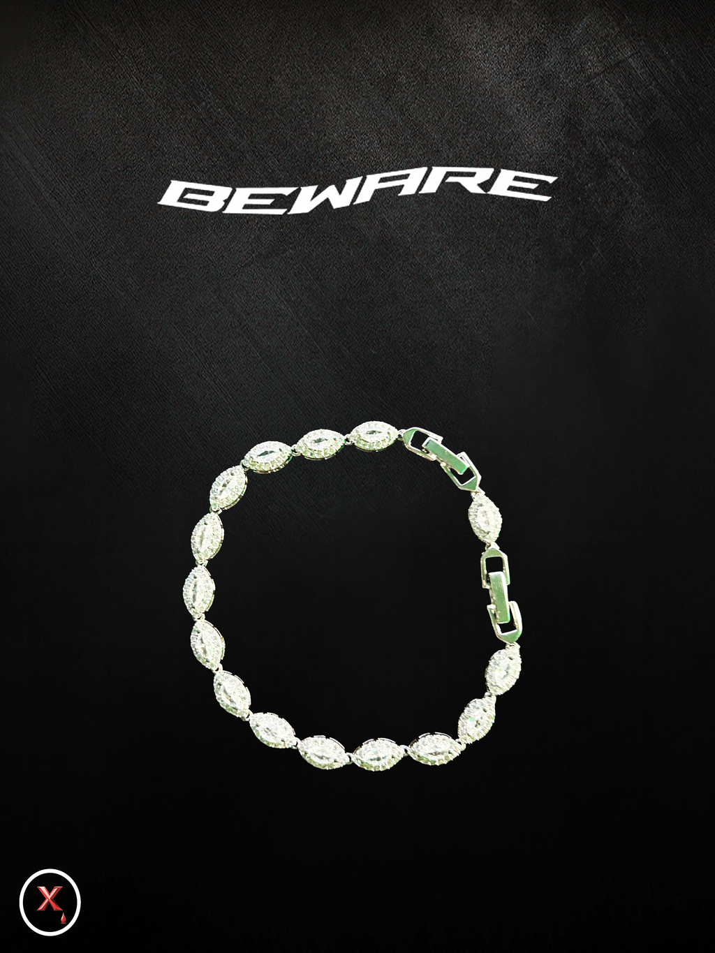 Crystal Clear Hex-Bracelet