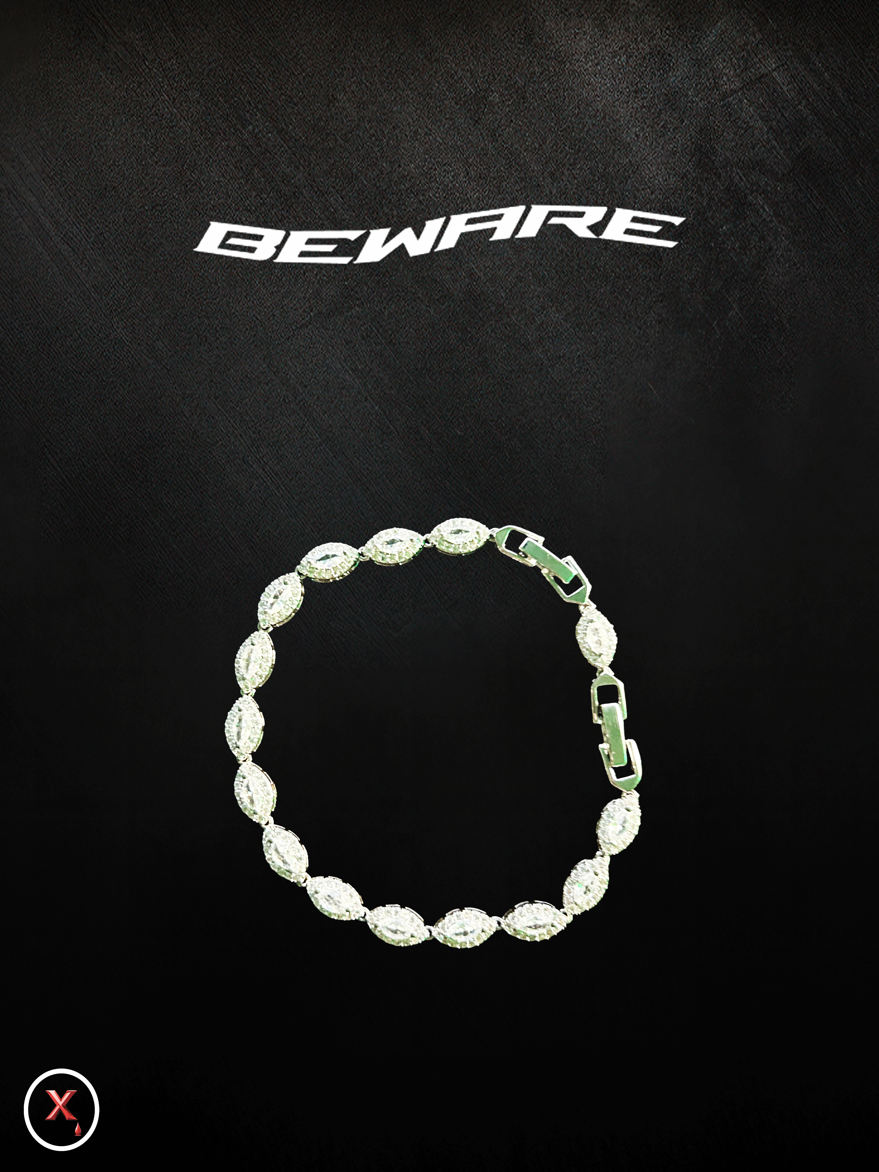 Crystal Clear Hex-Bracelet