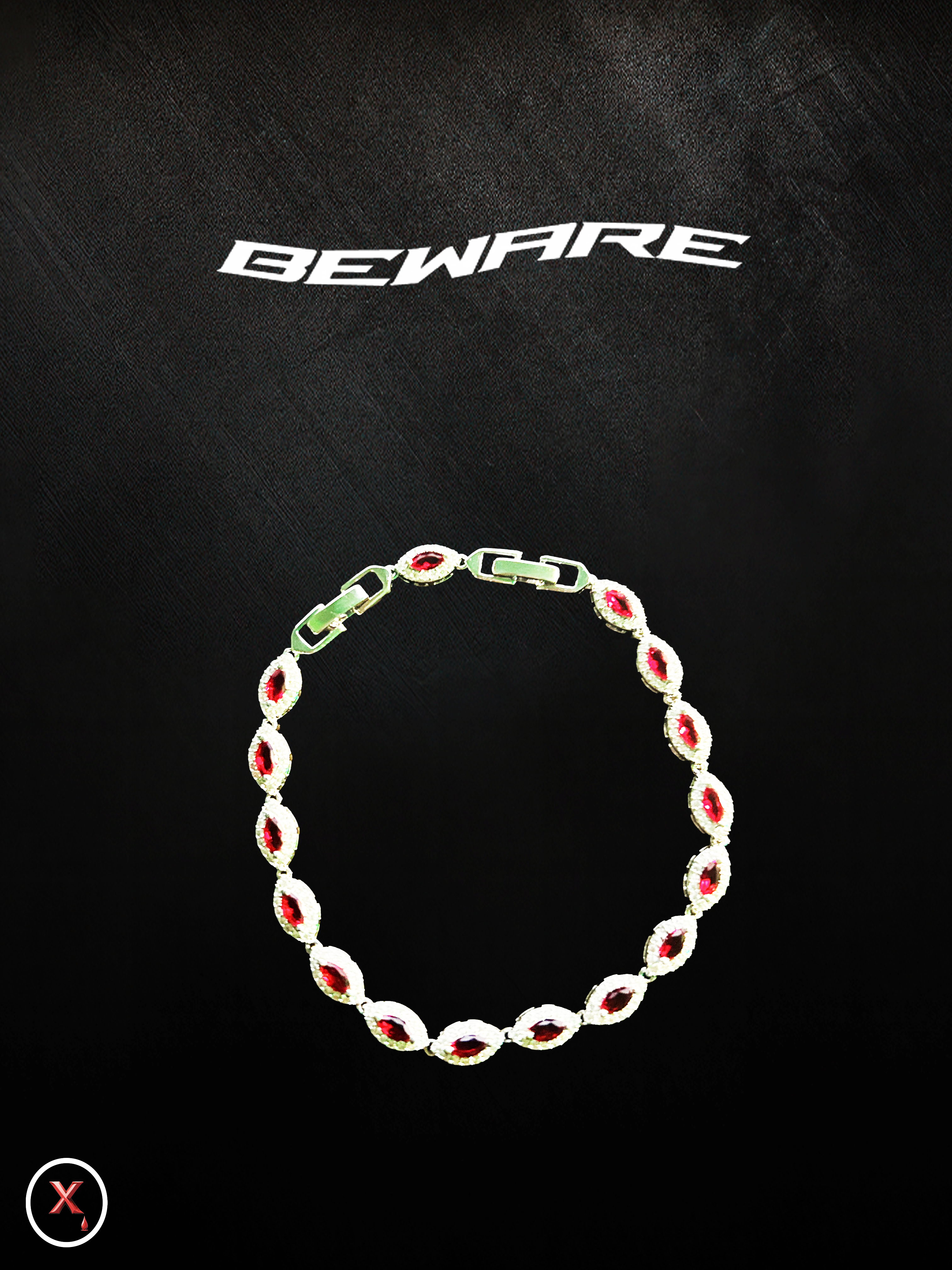 Bloody Ruby Hex-Bracelet