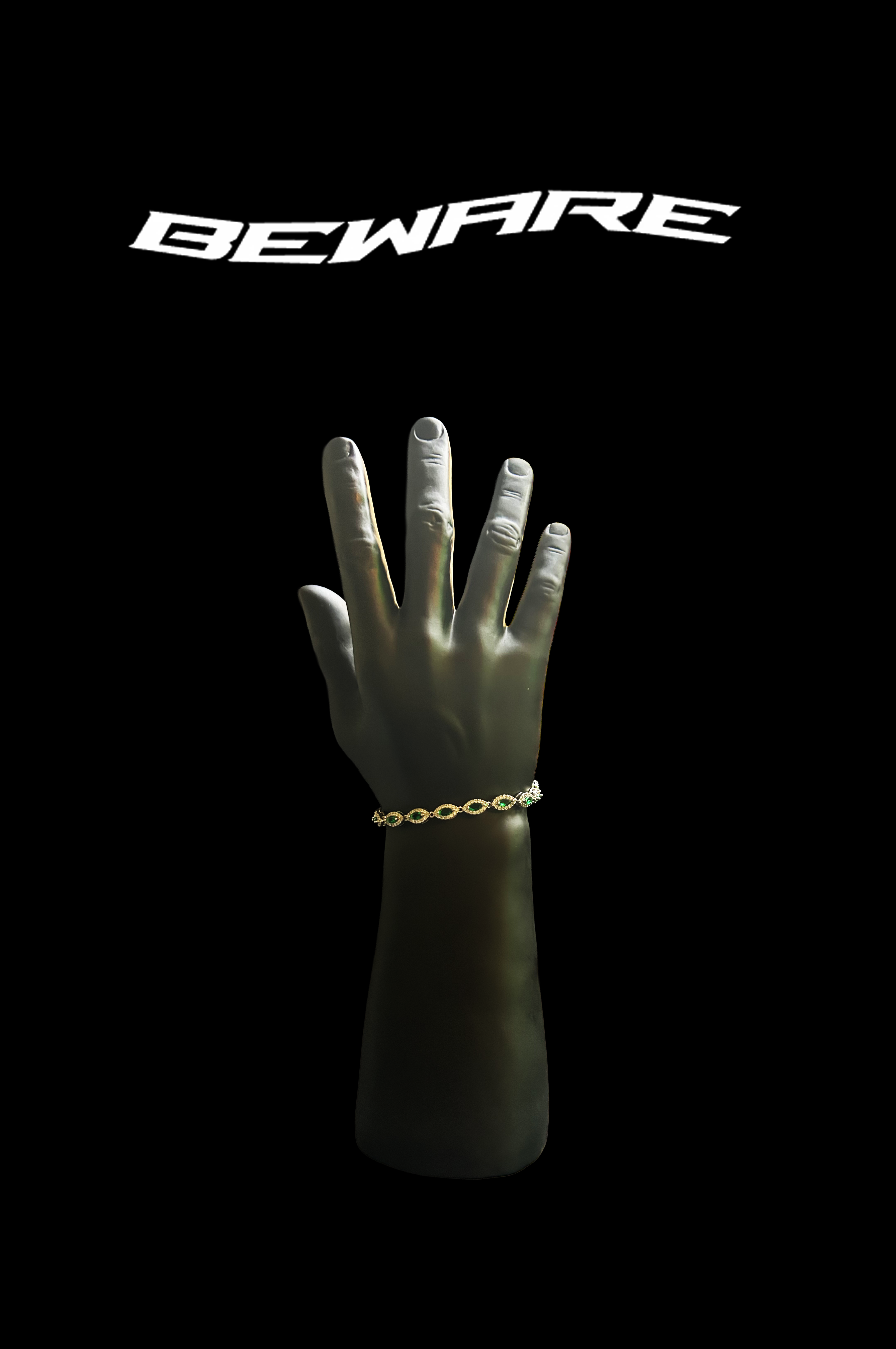 Emerald Green Hex-Bracelet