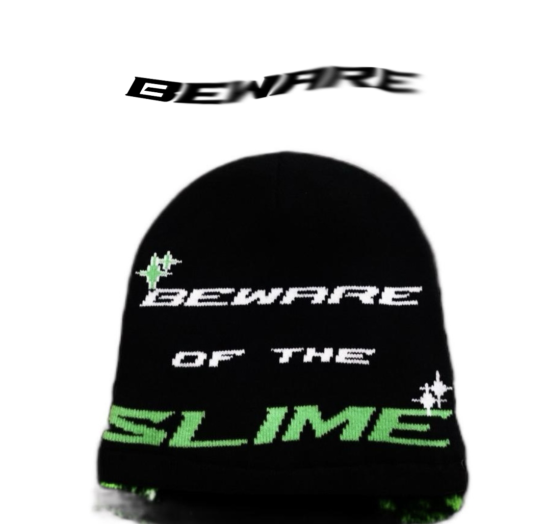 Satin- Lined Beanie- SLIME GREEN